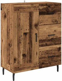vidaXL Highboard με συρτάρι 2 pcs Παλιό Ξύλο Επεξεργασμένο ξύλο