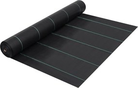 vidaXL Ύφασμα Εδαφοκάλυψης Μαύρο 1 x 10 μ. από Πολυπροπυλένιο