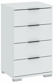 Σιφονιέρα Bristol 179, Άσπρο, Με συρτάρια, Αριθμός συρταριών: 4, 79x46x42cm, 24 kg | Epipla1.gr