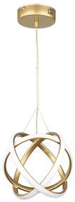 Φωτιστικό Οροφής LED Step Dimmable Heronia Atomic/25 01-0405 Gold Mat