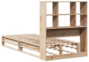 Κρεβάτι Βιβλιοθήκη Χωρίς Στρώμα 90x190 εκ Μασίφ Πεύκο 3323938
