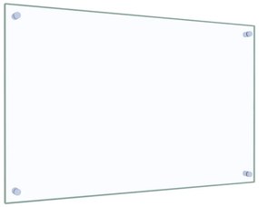 vidaXL Πλάτη Κουζίνας Διαφανής 80 x 50 εκ. από Ψημένο Γυαλί