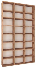 Βιβλιοθήκη μελαμίνης Fyodor Megapap χρώμα pine oak 102x16x178εκ.