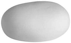 Διακοσμητικό Βότσαλο Με Led LBTRD0014464 15,5x9,5x7,5cm White Raeder Πορσελάνη