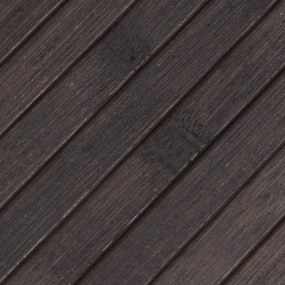 vidaXL Χαλί Ορθογώνιο Σκούρο Καφέ 60 x 400 εκ. Μπαμπού