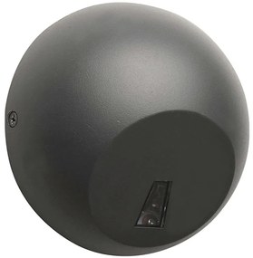 Φωτιστικό Τοίχου - Απλίκα Miron LG5104G Φ12x5,3cm Led 30lm 4W 3000K Dark Grey Aca