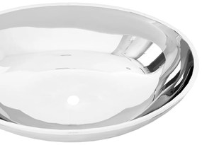 vidaXL Νιπτήρας Ασημί 40 x 33 x 13,5 εκ. Κεραμικός
