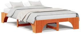 vidaXL Σκελετός Κρεβατιού Καφέ κεριού 197 x 147 x 30 εκ.