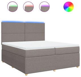 ΚΡΕΒΑΤΙ BOXSPRING ΜΕ ΣΤΡΩΜΑ TAUPE 200X200 ΕΚ. ΥΦΑΣΜΑΤΙΝΟ 3294460