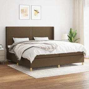 ΚΡΕΒΑΤΙ BOXSPRING ΜΕ ΣΤΡΩΜΑ ΣΚΟΥΡΟ ΚΑΦΕ 200X200 ΕΚ. ΥΦΑΣΜΑΤΙΝΟ 3131940