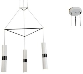 Φωτιστικό Οροφής HM853P56WH 3XGU10 56X49XH150 White Aca Decor Metal