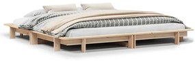 vidaXL Σκελετός Κρεβατιού Χωρίς Στρώμα 200x200 εκ Μασίφ Ξύλο Πεύκου