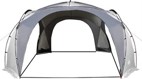 vidaXL Σκηνή Εκδηλώσεων Αδιάβροχη Λευκή και Γκρι