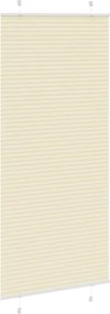 vidaXL Πλισέ περσίδα Κρέμα 85x200 cm Πλάτος υφάσματος 84,4 cm