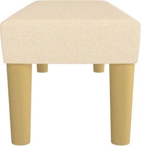 vidaXL Πάγκος Κρεμ 100x30x30 εκ. Υφασμάτινος