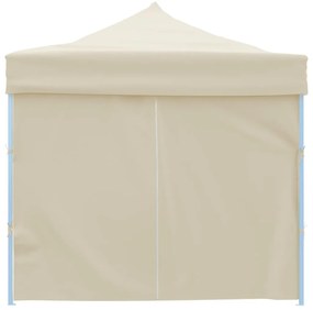 vidaXL Τέντα Εκδηλώσεων με 8 Τοιχώματα Πτυσσόμενη Pop-Up Κρεμ 870x291x315 εκ.