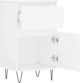vidaXL Συρταριέρα Λευκή 40 x 35 x 70 εκ. από Επεξεργασμένο Ξύλο