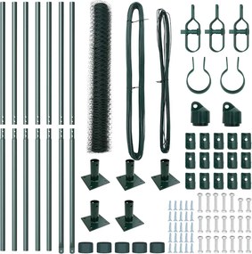 vidaXL Στύλος Περιφράξεων Πράσινο 10 x 1,2 μ (50 χλστ πλέγμα)