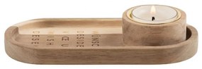 Βάση Για Ρεσώ Ξύλινη Wishes RD0090598 16,5x7,5x3,5cm Natural Raeder Wood