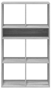 Βιβλιοθήκη Γκρι Sonoma 66x31x112 εκ. από Επεξεργασμένο Ξύλο - Γκρι sonoma