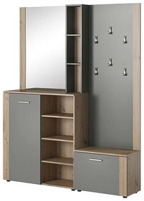 PRZEDPOKÓJ ZESTAW P-007 DĄB ARTISAN / ANTRACYT DIOMMI-80-3102