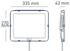 Προβολέας Φωτιστικό Τοίχου Led Γκρι Orlando150G Bot Lighting-ORLANDO150G-Γκρι ORLANDO150G