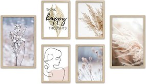 Καμβάς DKD Home Decor Τζίντζερ Καμβάς 40 x 2 x 60 cm