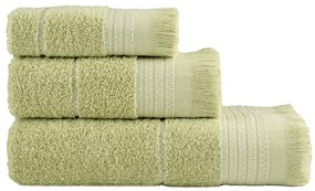 Σετ Πετσέτες (30x50 + 50x90 + 70x140) Plush - Olive Green 5206482143630