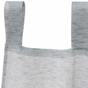 vidaXL Κουρτίνες με κουρτίνες 2 pcs Σκούρο γκρι 140x175cm Πολυεστέρας