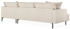 Γωνιακός Καναπές Seattle T103, Beige, 294x200x91cm, 133 kg, Πόδια: Μέταλλο | Epipla1.gr