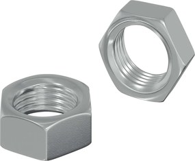 vidaXL Εξάγωνο Παξιμάδι 2 pcs Ασημί M6 Μέταλλο