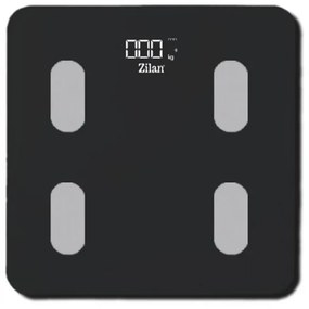 Ψηφιακή Ζυγαριά Μπάνιου έως 180Kg με Application σε μαύρο χρώμα Zilan ZLN8980
