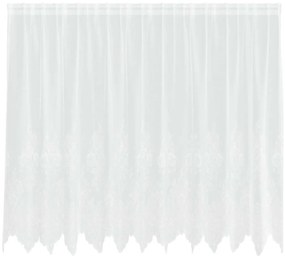 vidaXL Κουρτίνα Δαντέλας με κουρτίνες Λευκό 300 x 140 cm Πολυεστέρας