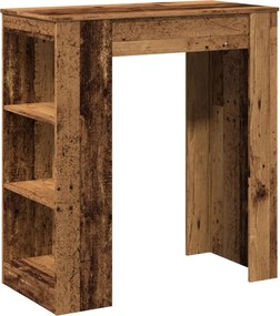 vidaXL Τραπέζι Μπαρ με Ράγες 95x47x103,5 εκ. Επεξεργ. Ξύλο