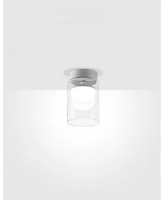 Πλαφονιέρα Φωτιστικό Οροφής LED 8,5W 2700K Dimmable Triac Κρύσταλλο Diver C5 Prandina 1C72002113001 Λευκό
