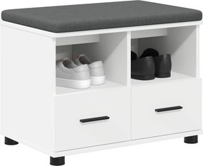 vidaXL Παγκάκι Χαλωρίου Λευκός 60 x 38 x 46 εκ