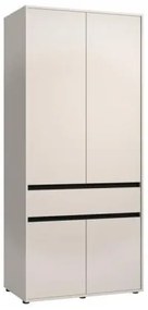 ΝΤΟΥΛΑΠΑ CORBETT 2K1F h211 CASHMERE/ΜΑΥΡΟ ΜΑΤ ΧΡΩΜΑ 93x55x211εκ 11014683