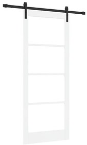 vidaXL Συρόμενη Πόρτα ORKDAL Λευκό 86 x 211 cm Ξύλο και μέταλλο