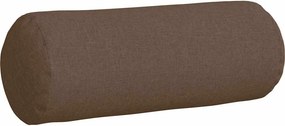vidaXL Μαξιλάρια Στήριγμα 2 pcs Καφέ Ø 25 x 70 cm ύφασμα