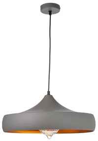 Φωτιστικό Οροφής KS07961PGG Grey Metal