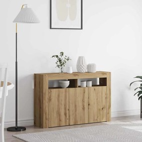 vidaXL Πλαϊνό γραφείο Artisan Oak 116 x 30 x 75 εκ. Επεξεργασμένο Ξύλο