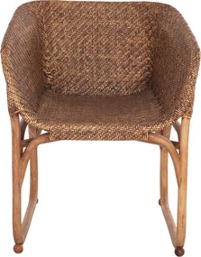 ΠΟΛΥΘΡΟΝΑ ΕΣΩΤ.ΧΩΡΩΝ TUCKET HM9958.02 ΦΥΣΙΚΟ RATTAN-ΚΑΡΥΔΙ ΧΡΩΜΑ 63x60x77Υεκ