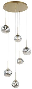 Φωτιστικό Οροφής Herman 341LCA1211 57x228cm 6xG9 10W Gold Opviq