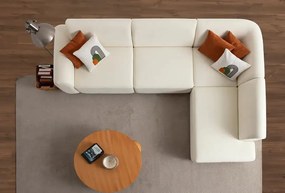 Corner Sofa S-Loft Right - White White
