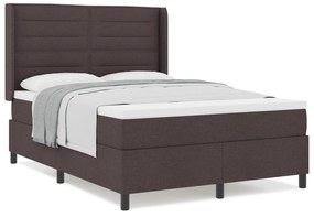 vidaXL Κρεβάτι Box Spring με Στρώμα Καφέ 140x190 εκ.