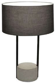 Επιτραπέζιο Φωτιστικό Allegro 4219400 Grey-Black Viokef Metal, Fabric