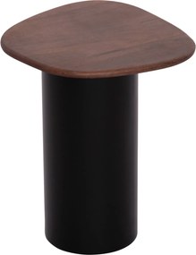 ΤΡΑΠΕΖΙA ΣΑΛΟΝΙΟΥ 3ΤΜΧ PEBBLES HM18004 MANGO TOP-ΜΕΤΑΛΛΙΚΕΣ ΜΑΥΡΕΣ ΒΑΣΕΙΣ