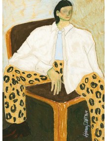 Πόστερ Fashion Diva 01 - Κίτρινο Μπεζ 30 x 40 cm THE POSTER CLUB