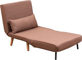 1-Seat Sofa-Bed Folde Single - Brown Brown