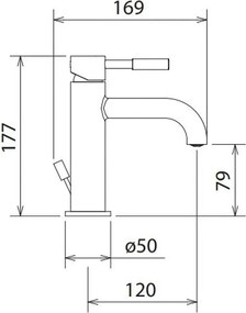 La Torre New Tech Antique Brass 12007 – Μπαταρία νιπτήρα